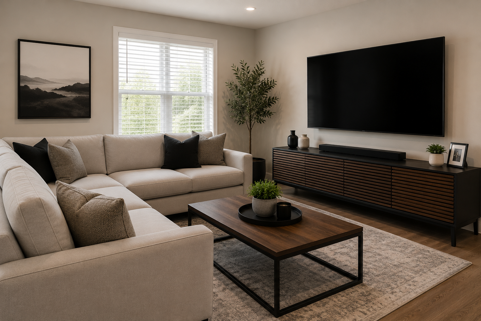 Clean and refreshed home interior